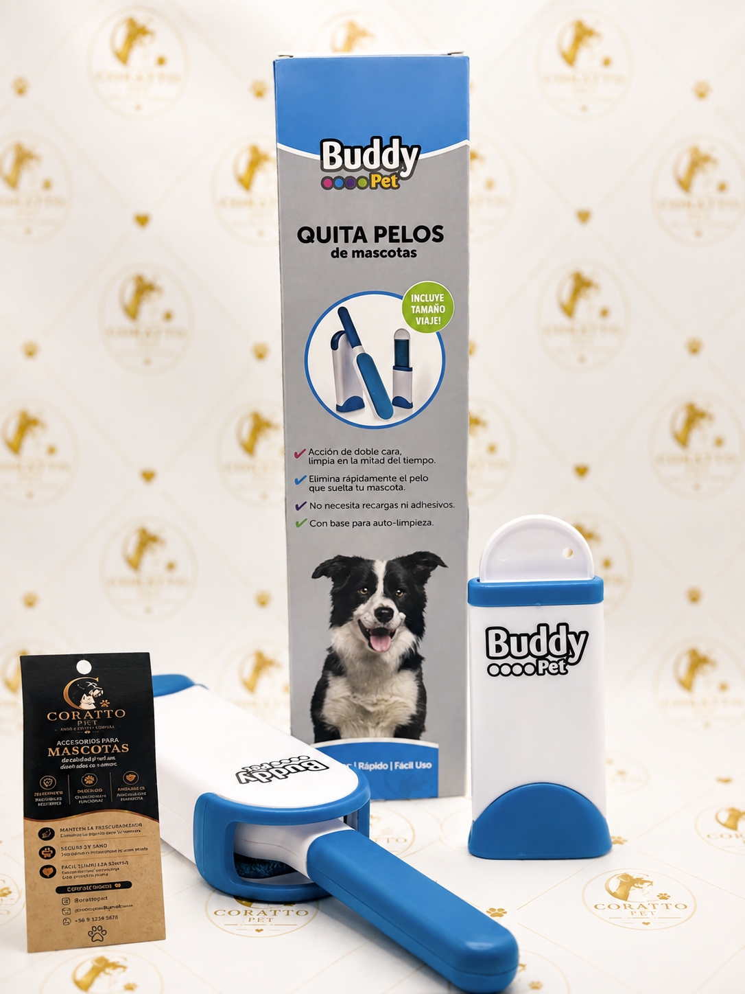 QUITA PELO DE MASCOTAS MARCA BUDDY PET