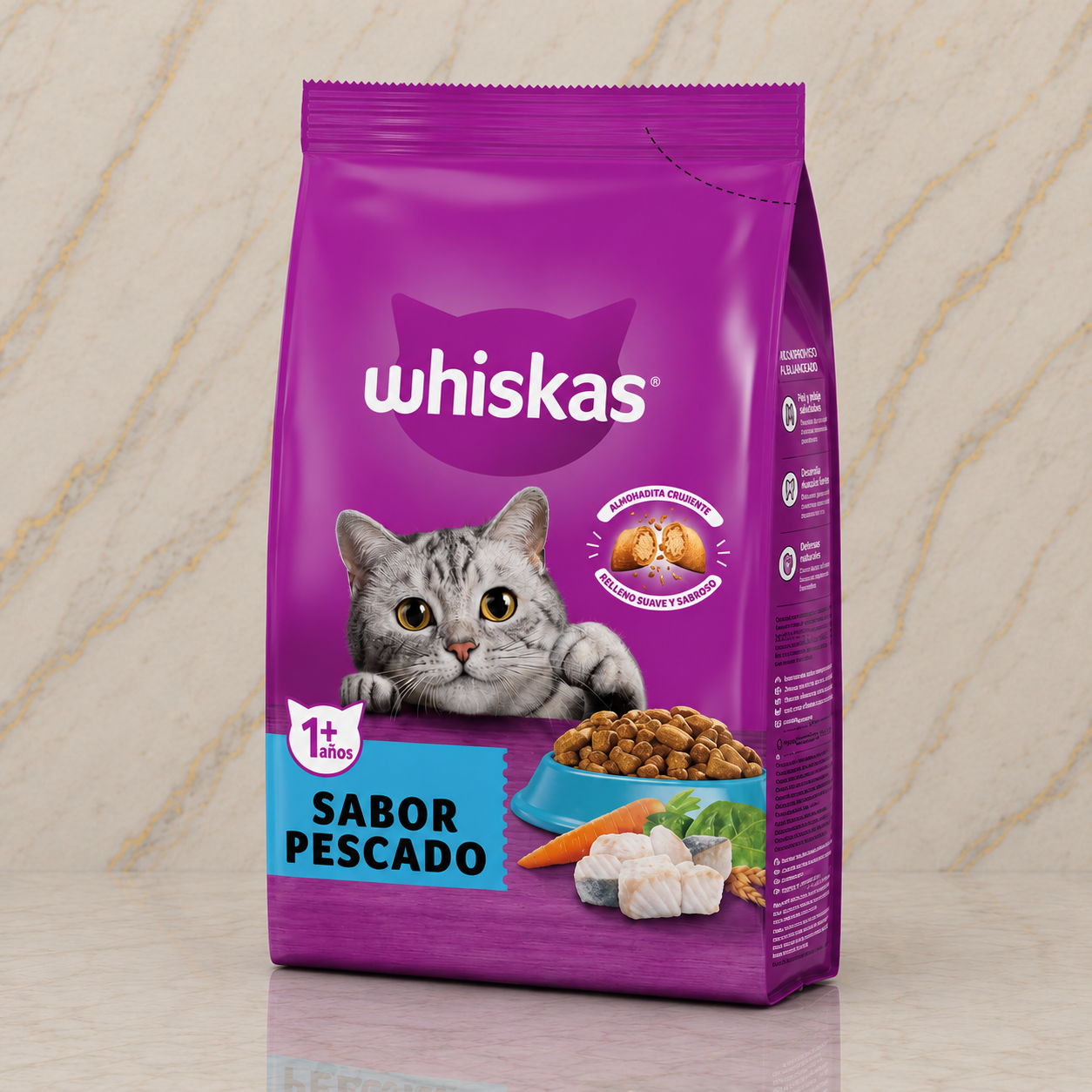 ALIMENTO GATO WHISKAS SABOR PESCADO