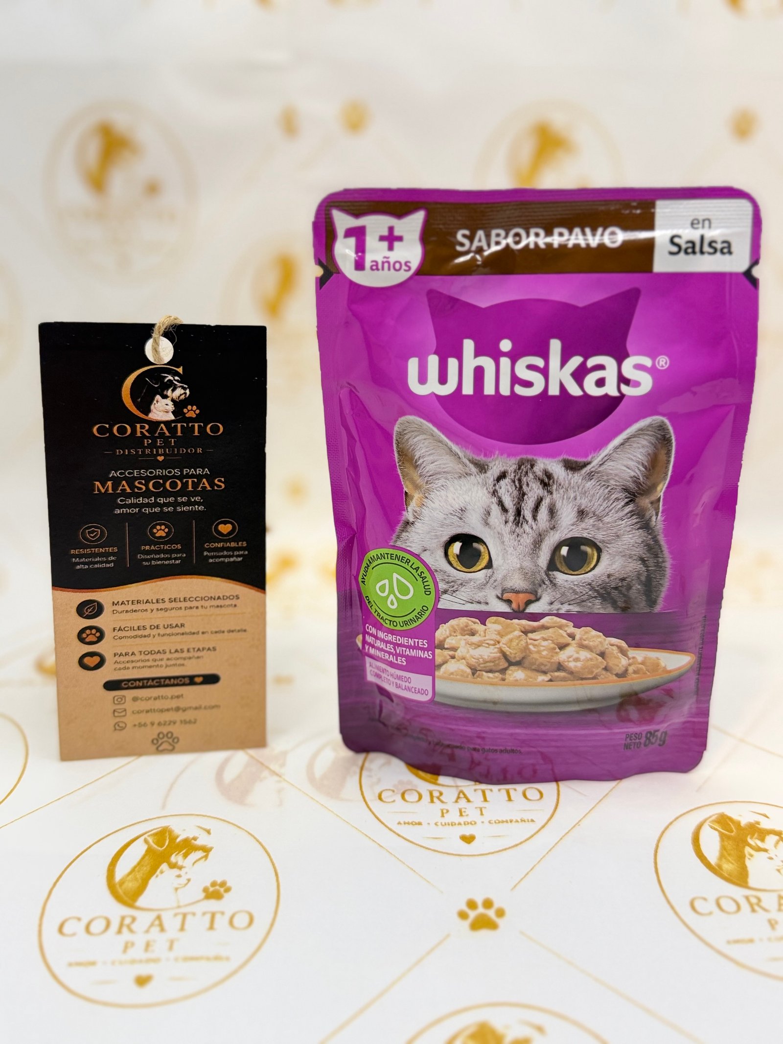 POUCH WHISKAS SABOR PAVO EN SALSA 85 GRS