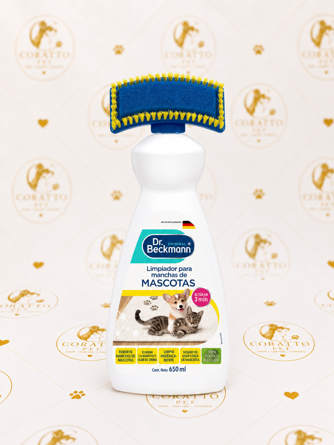 LIMPIADOR PARA MANCHAS DE MASCOTAS MARCA DR BECKMAN 650 ML