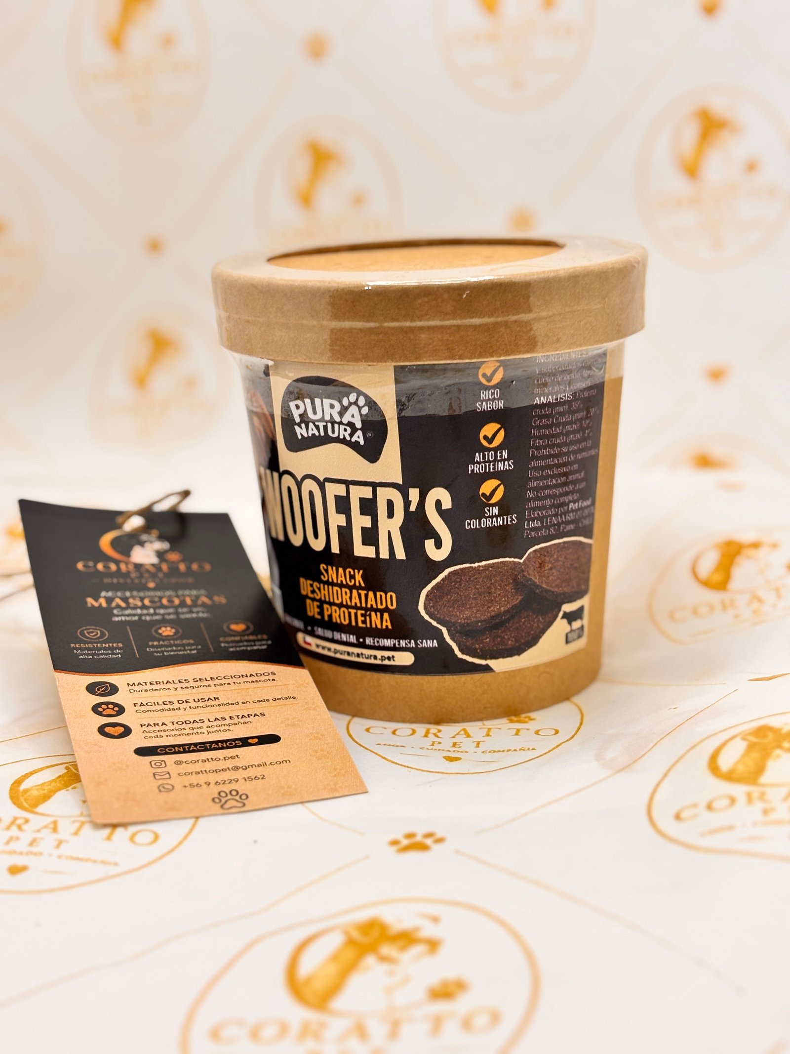 PURA NATURA SNACK PERRO WOOFER 80 GRS
