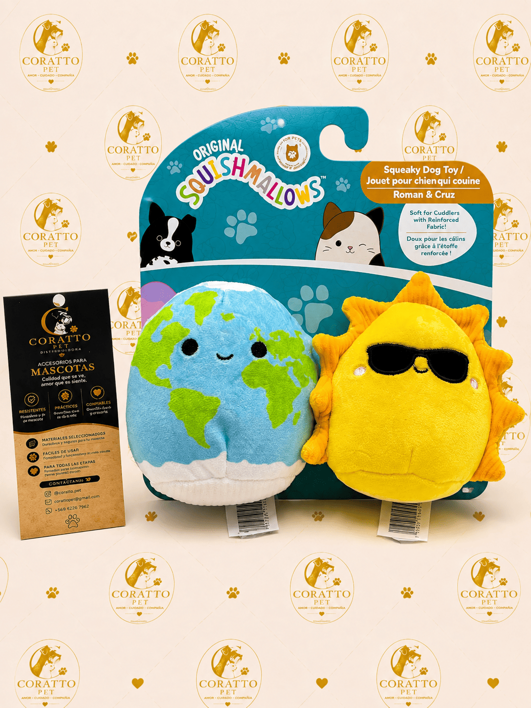 PACK 2 SQUISHMALLOWS ROMAN & CRUZ