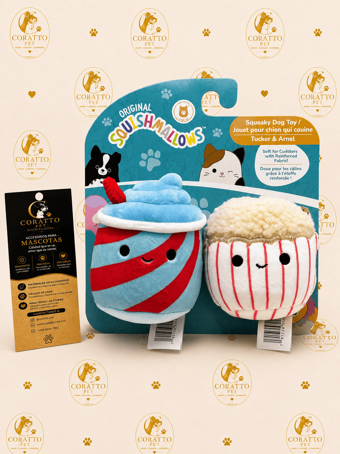 PACK 2 SQUISHMALLOWS TUCKER & ARNEL