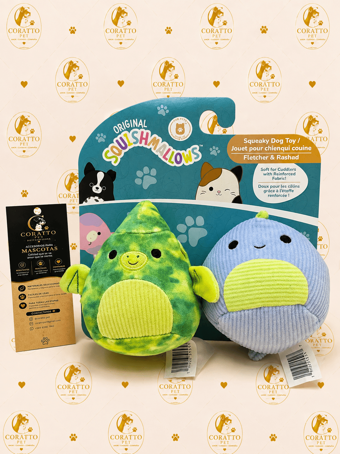 PACK 2 SQUISHMALLOWS FLTECHER & RASHAD