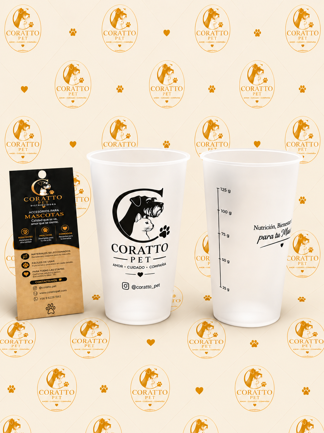 VASO PORCIONADOR CORATTO PET