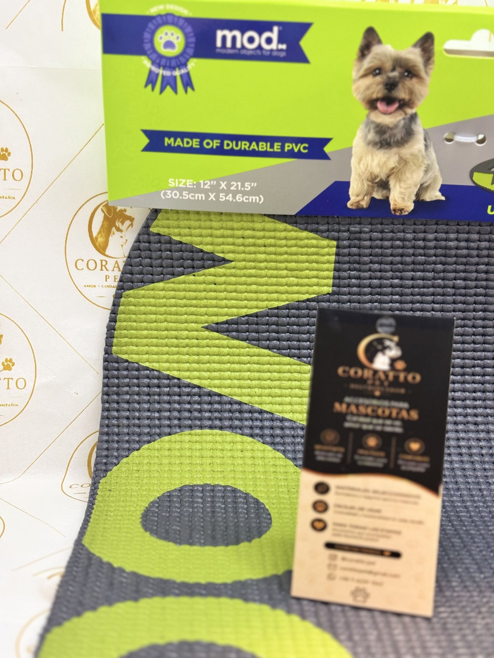 TAPETE FORMA HUESO PARA PERRO