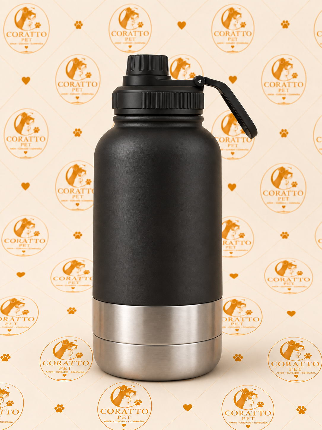 BOTELLA MULTIFUNCIONAL DE ACERO INOXIDABLE CON COMPARTIMIENTOS DESMONTABLES
