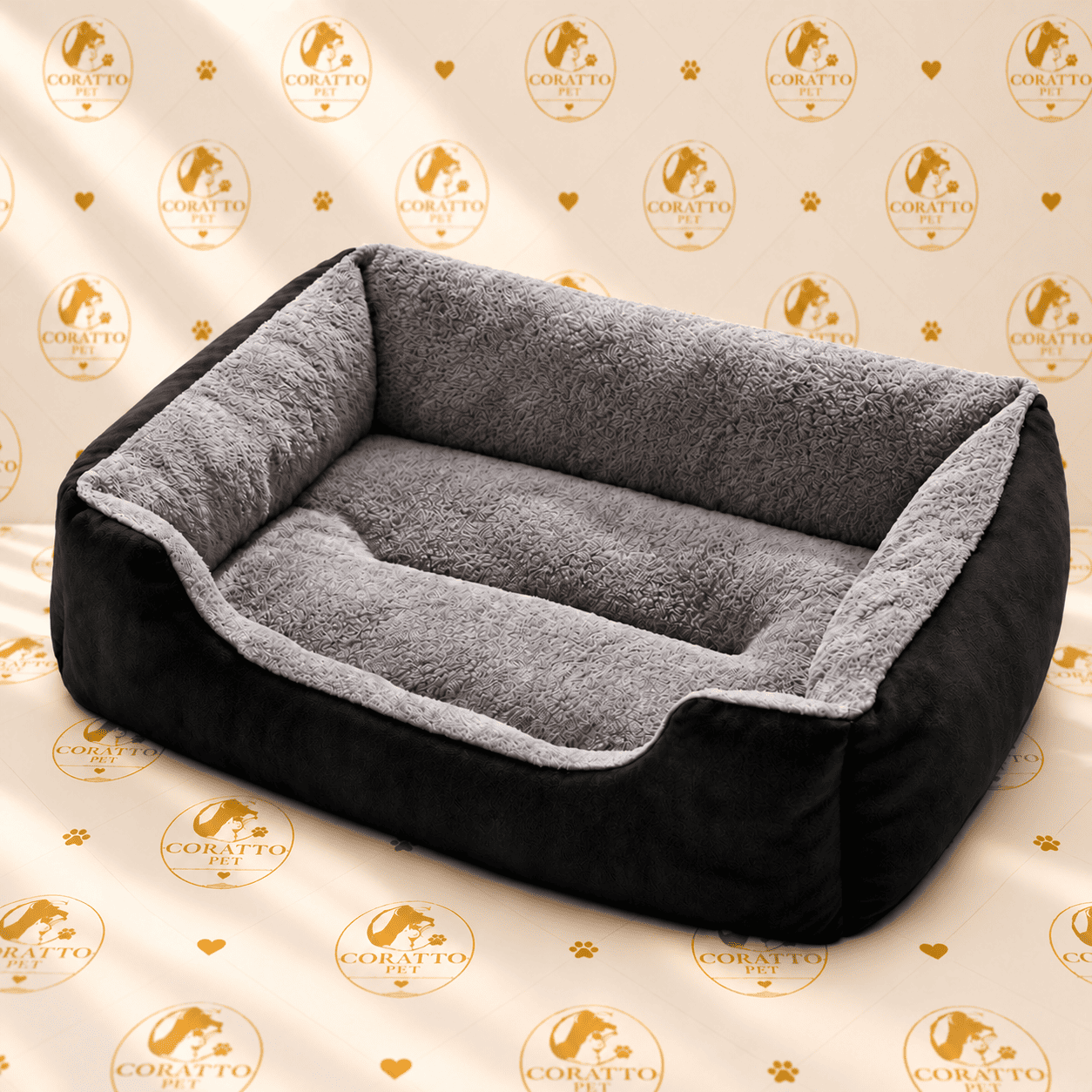 CAMA NIDO CUADRADO COLOR NEGRO