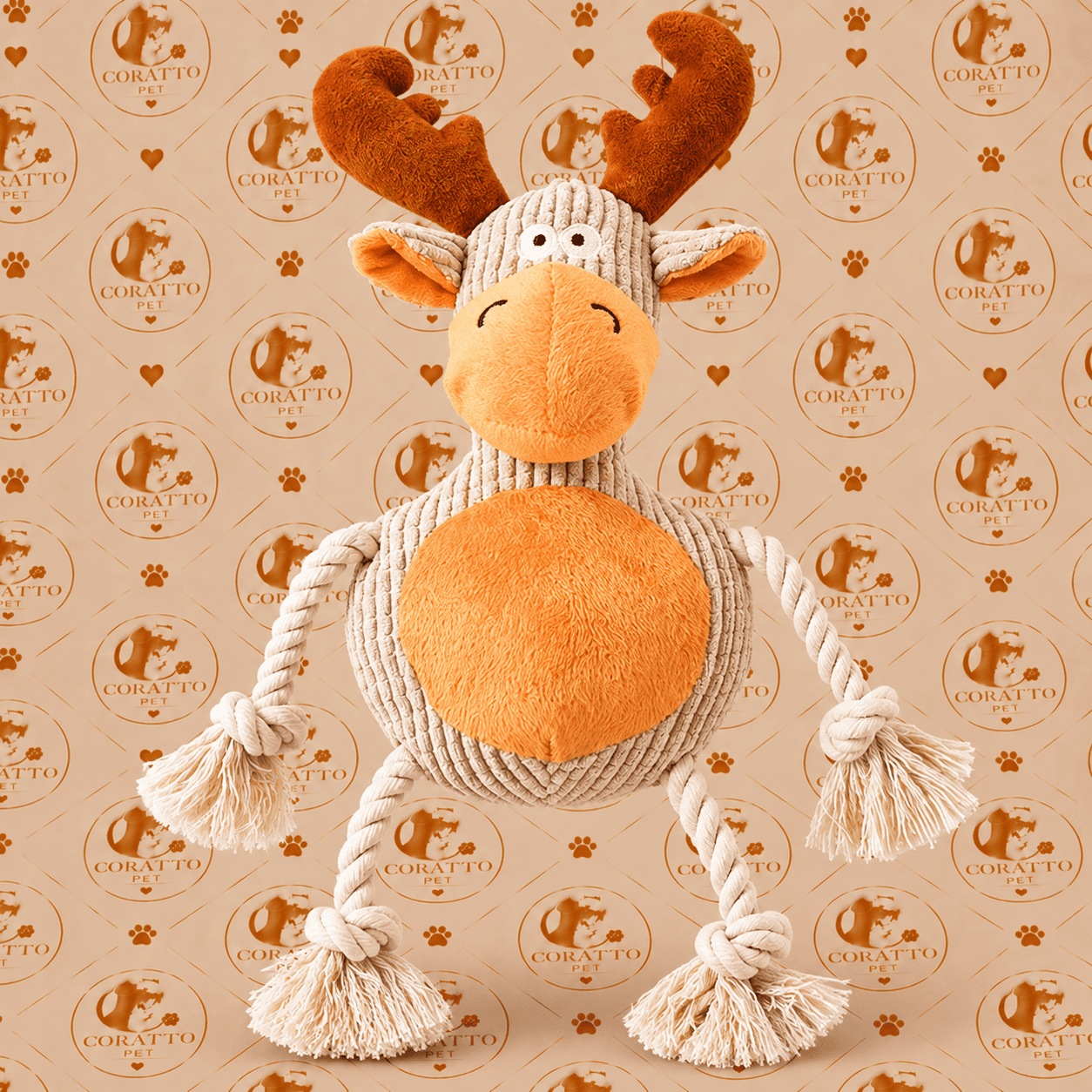 PELUCHE A PRUEBA DE MORDIDAS ALCE MARRÓN