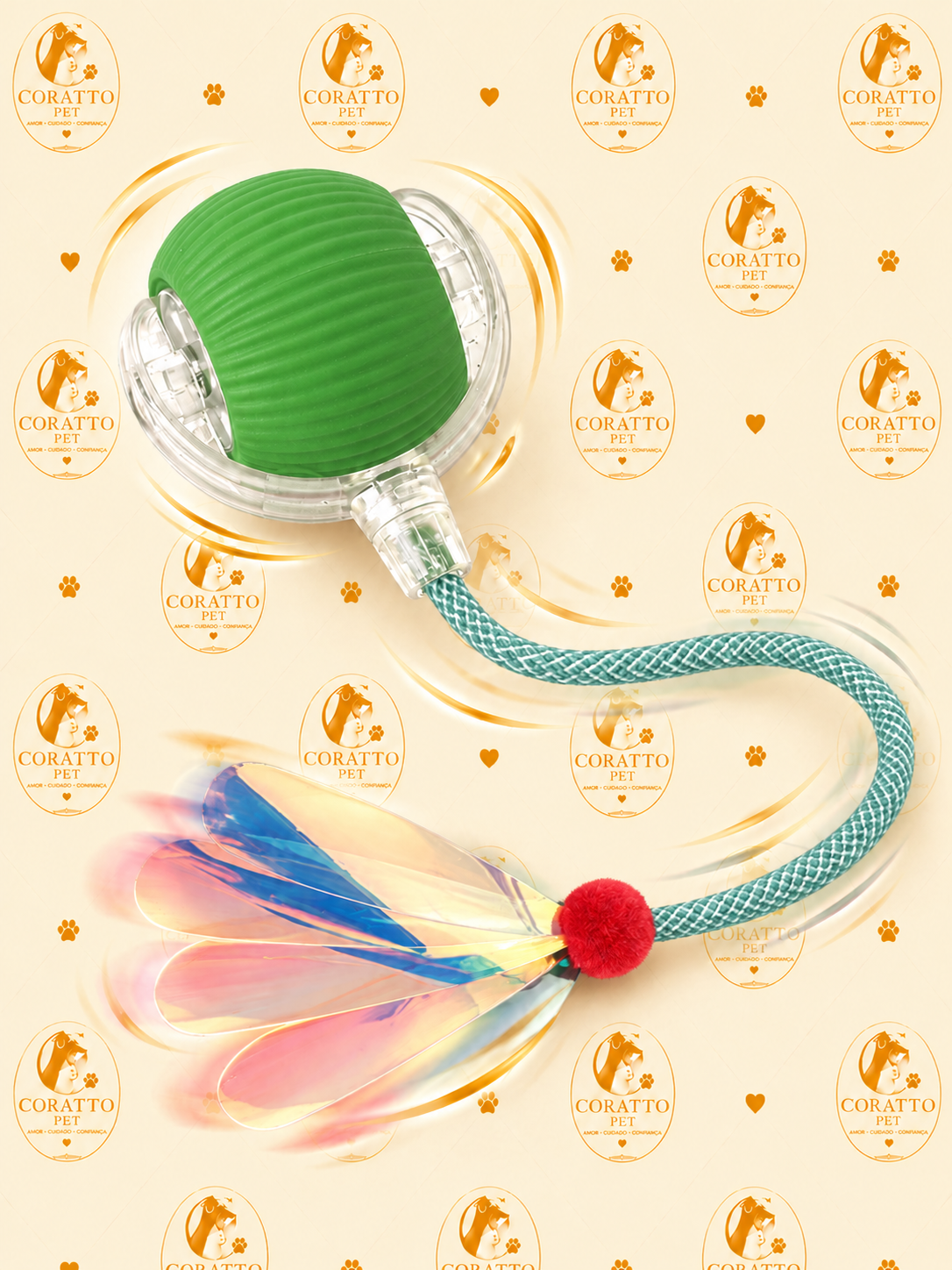 PELOTA INTERACTIVA INTELIGENTE RECARGABLE LIBÉLULA VERDE