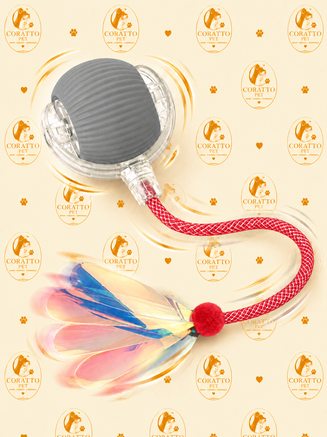 PELOTA INTERACTIVA INTELIGENTE RECARGABLE LIBÉLULA GRIS